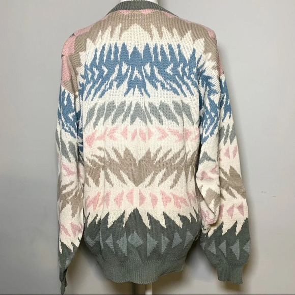 VINTAGE Multicolor Crewneck Sweater - Picture 2 of 5